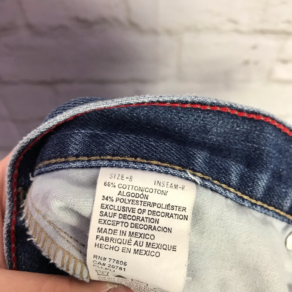 Tommy Hilfiger Low Rise Boot Medium Wash Jeans 8R - Picture 6 of 6